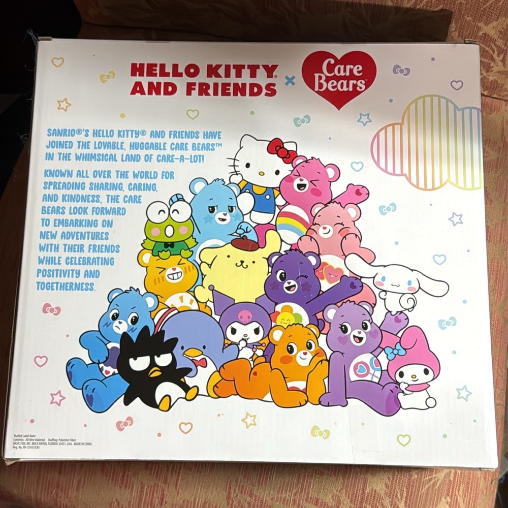 HELLO Kitty/Carebear🌈Loungefly Wallet+🧸🎀NIB Stuffed Set+You Suck💗lip balm - Picture 12 of 16